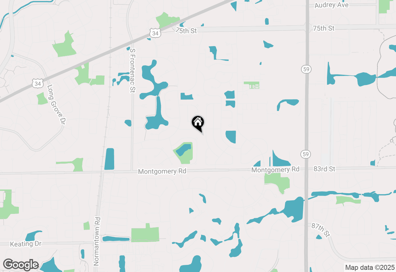 Map of 1186 Birchdale Lane, Aurora, IL 60504