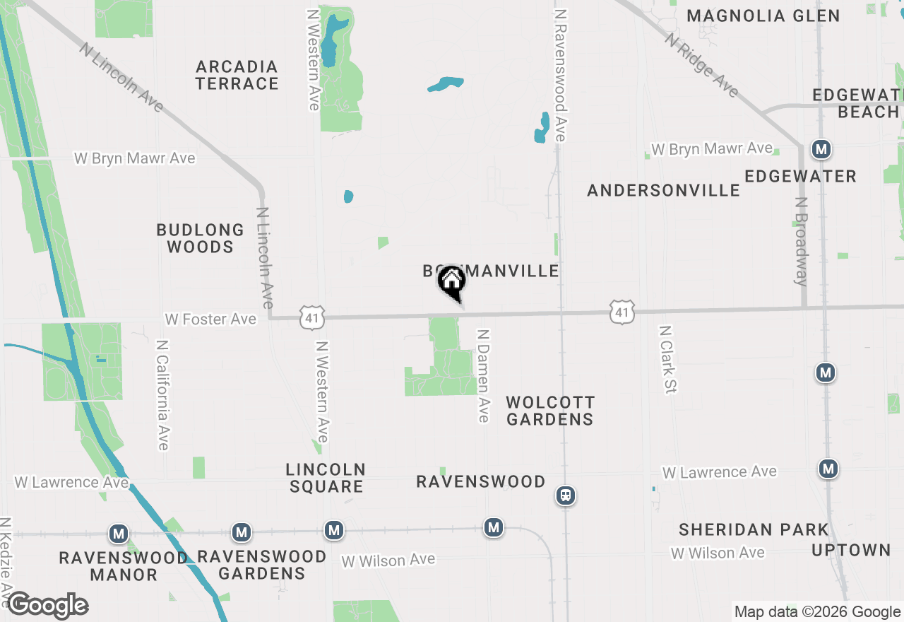 Map of 2046 W Foster Avenue #3W, Chicago, IL 60625