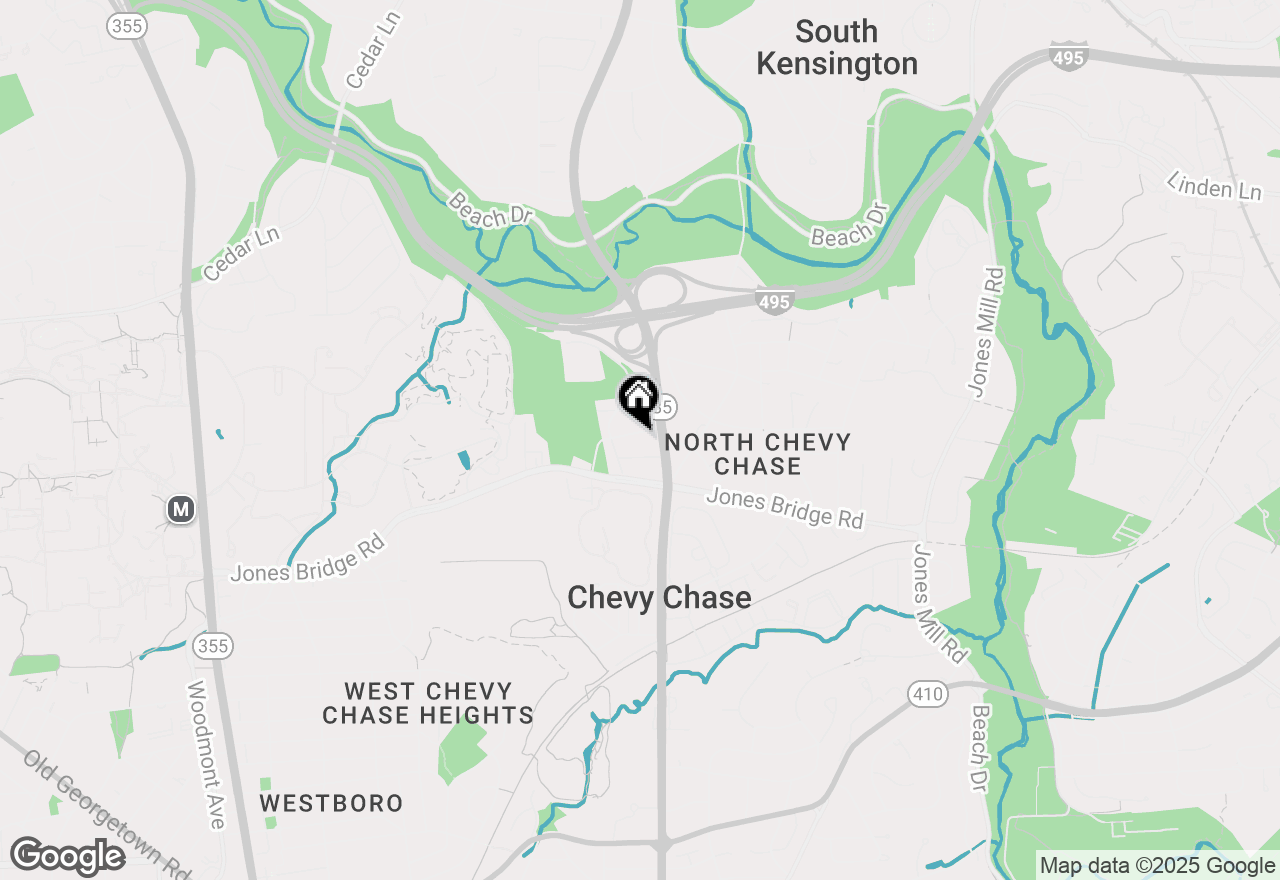 Map of 3906 Montrose Driveway, Chevy Chase, MD 20815