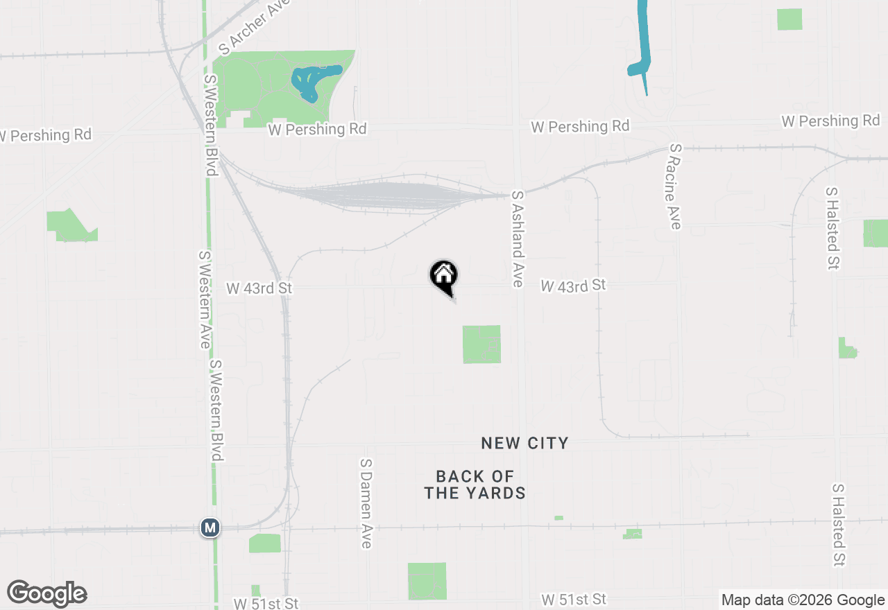 Map of 4329 S Wood Street, Chicago, IL 60609