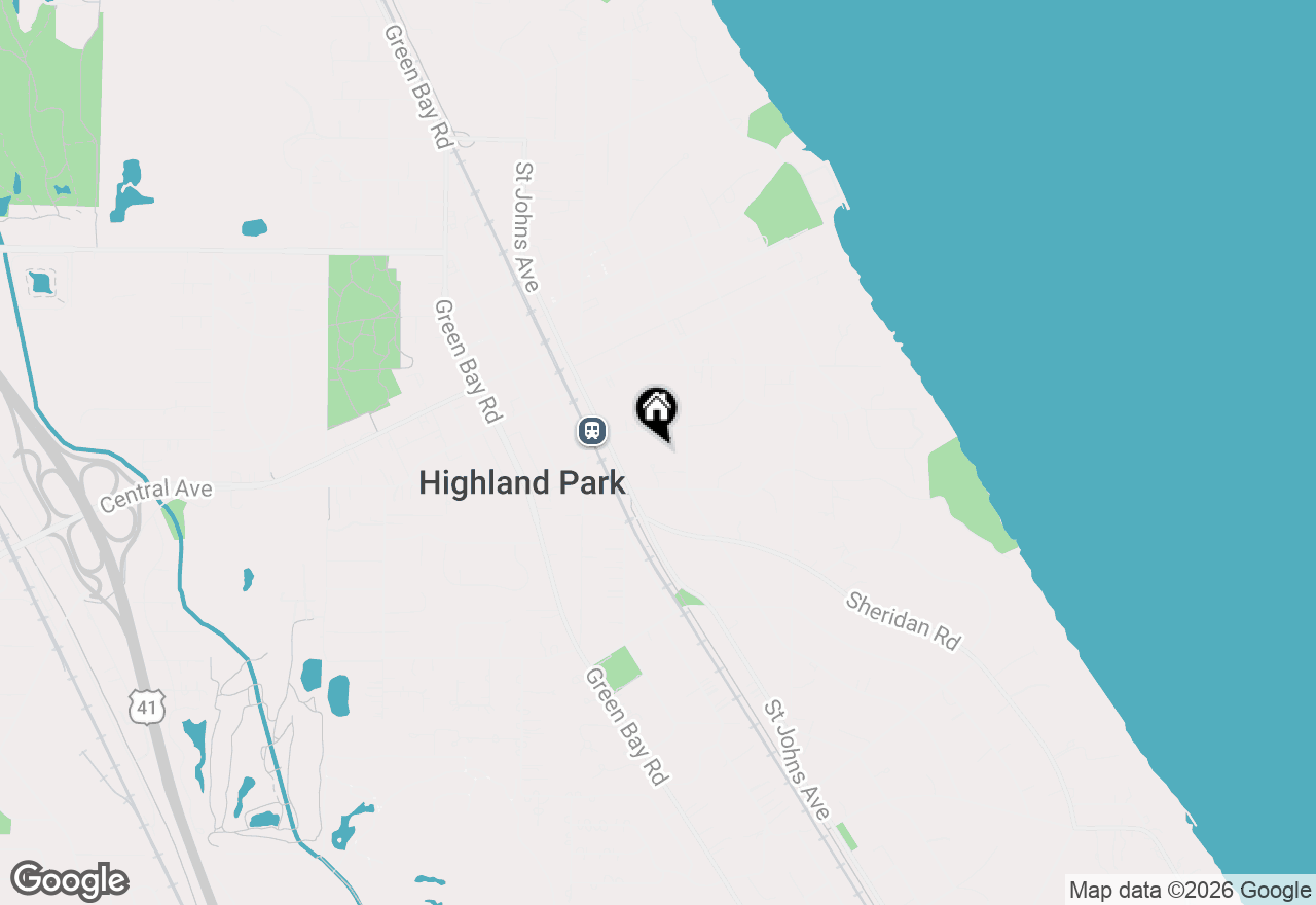 Map of 460 Hazel Avenue, Highland Park, IL 60035
