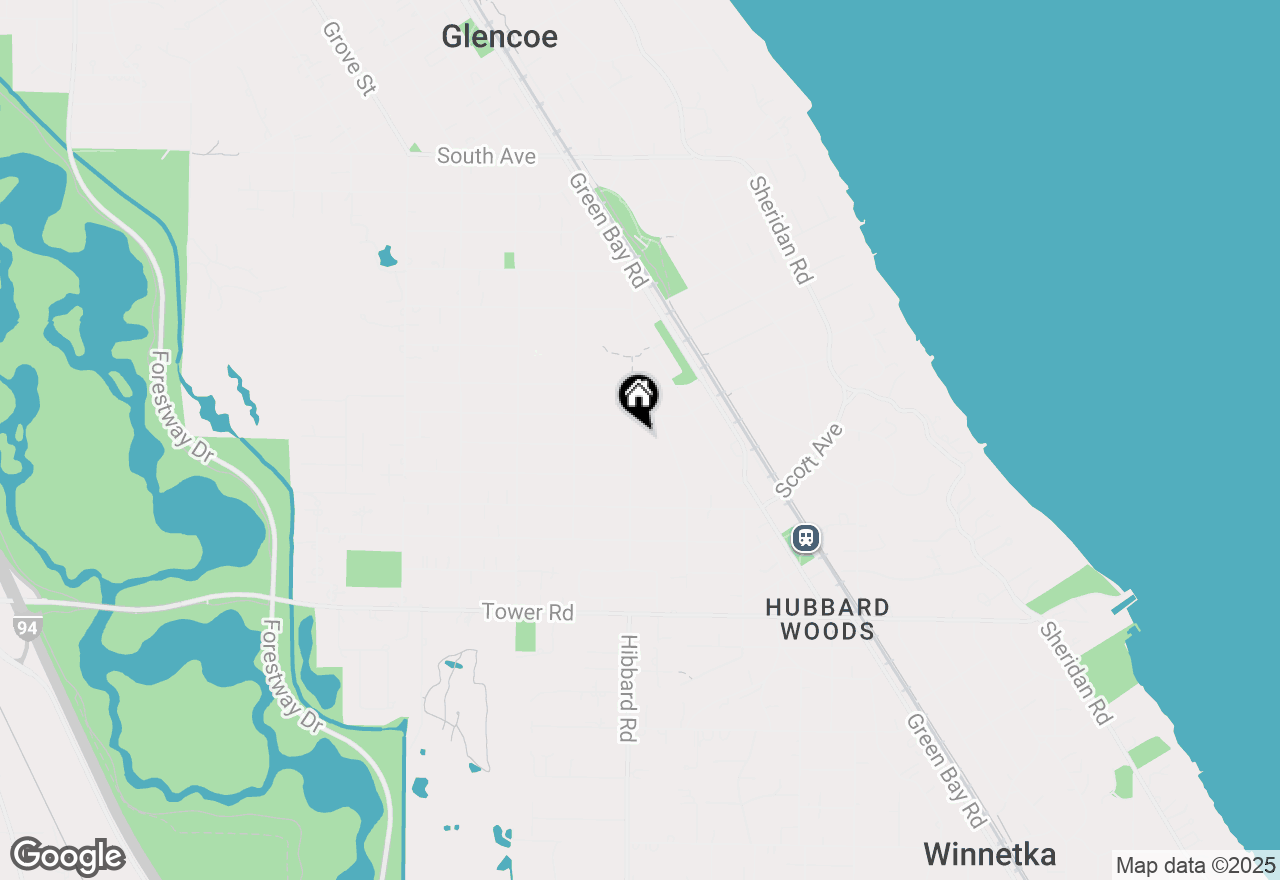 Map of 183 Lake Street, Glencoe, IL 60022