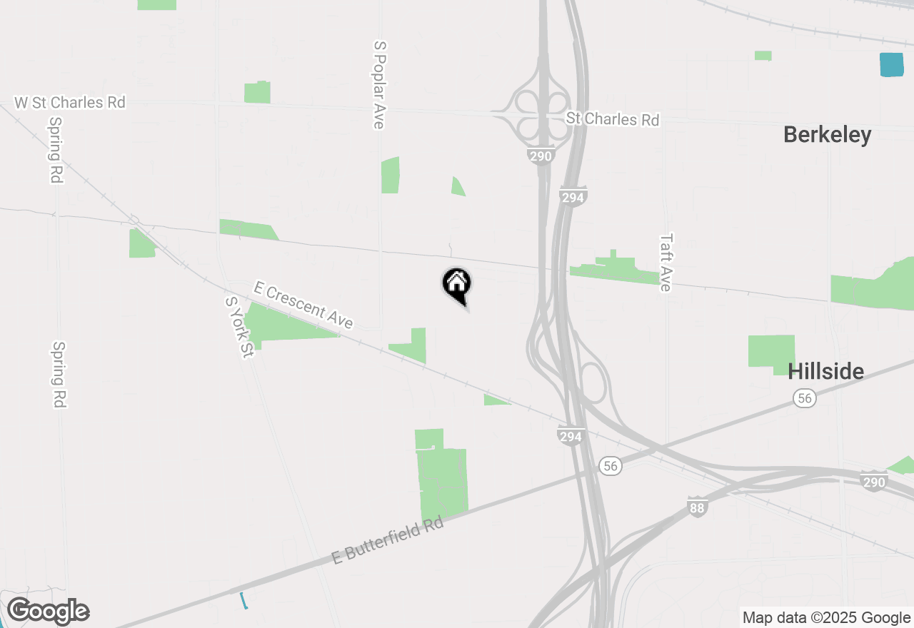 Map of 601 S Cedar Avenue, Elmhurst, IL 60126