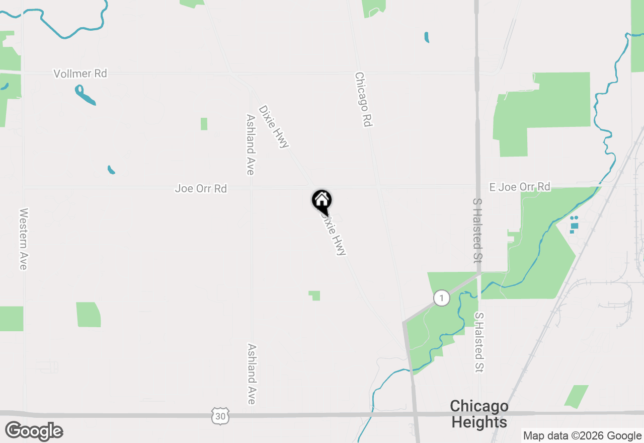 Map of 174 Linden Lane, Chicago Heights, IL 60411