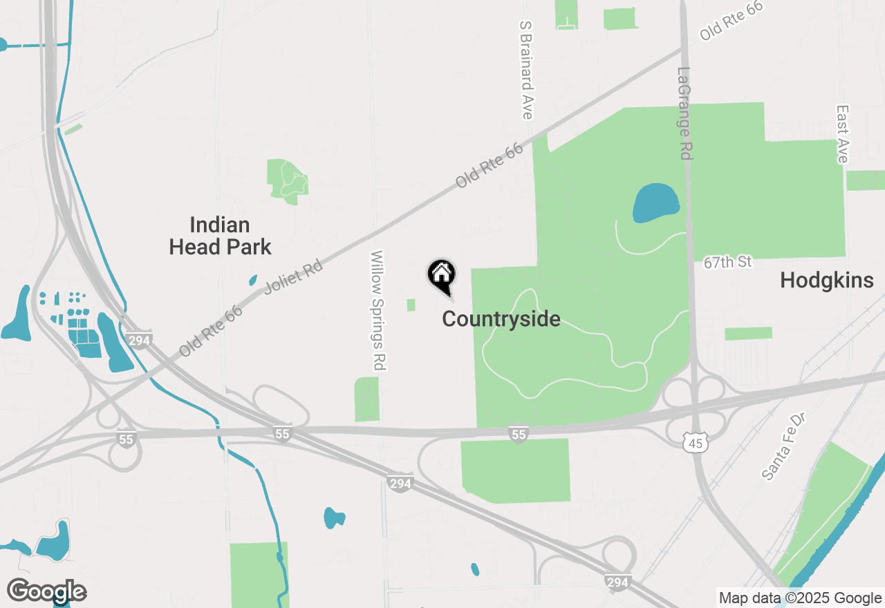 Map of 10725 Forestview Road, Countryside, IL 60525