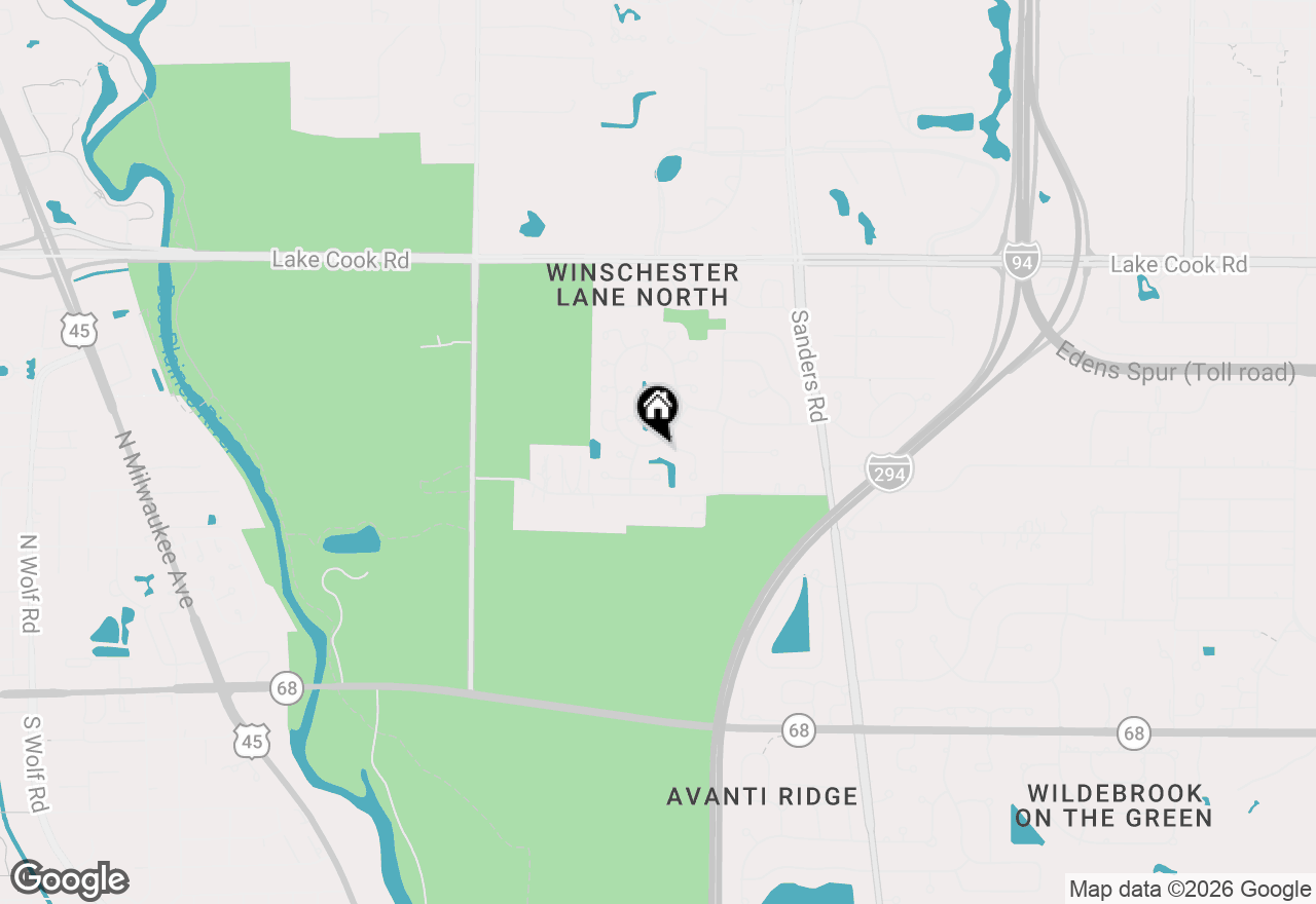 Map of 232 Arrowwood Drive, Northbrook, IL 60062