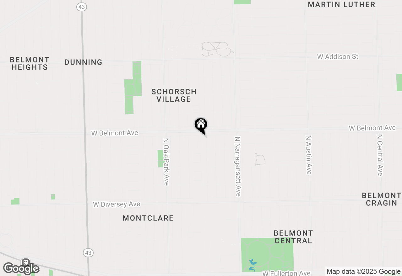 Map of 6565 W Belmont Avenue #104N, Chicago, IL 60634