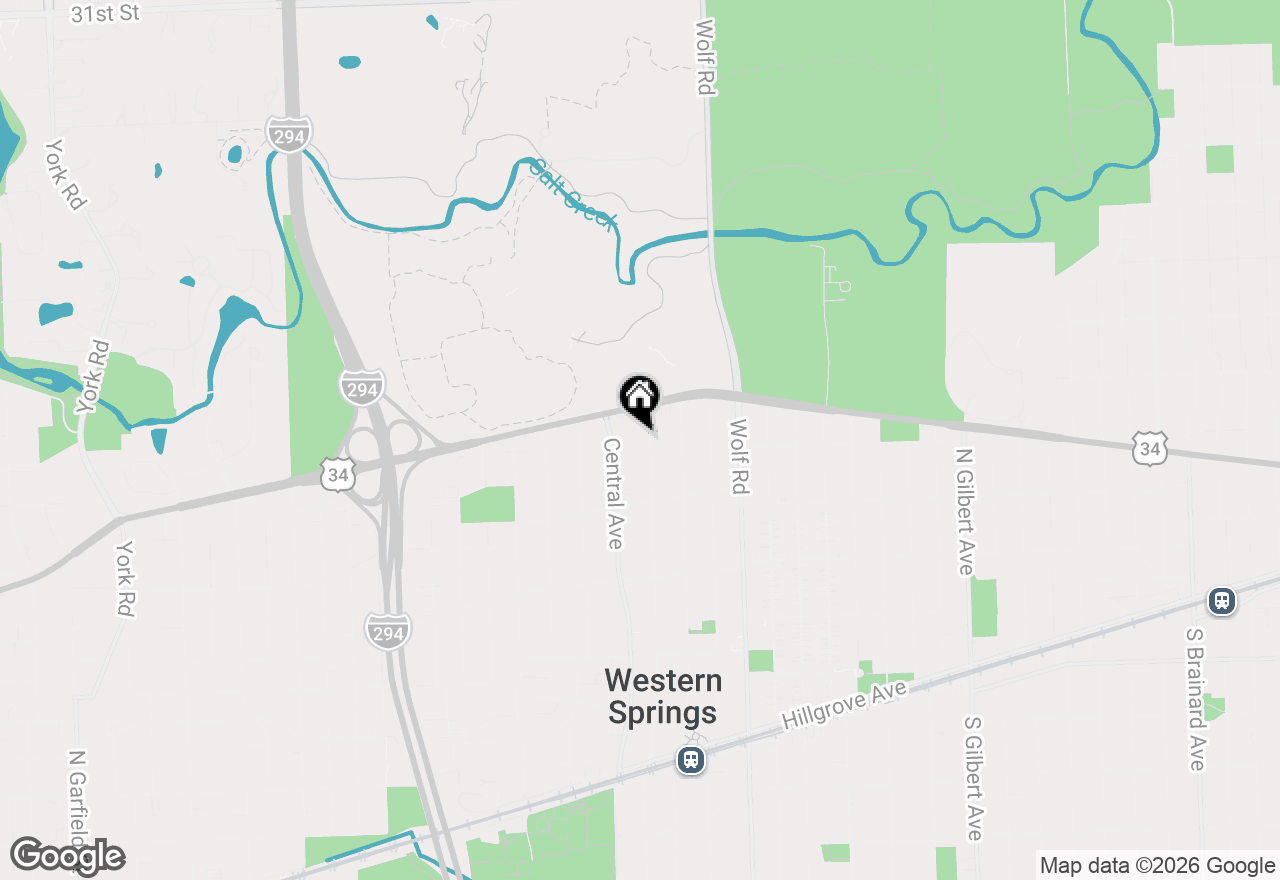 Map of 3834 Woodland Avenue, Western Springs, IL 60558