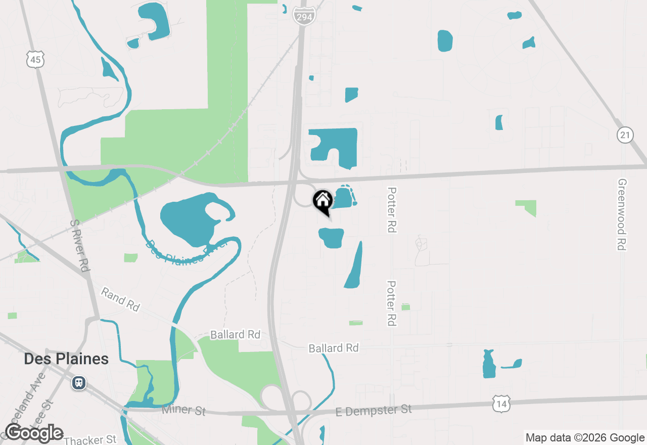 Map of 9409 Bay Colony Drive #1E, Des Plaines, IL 60016