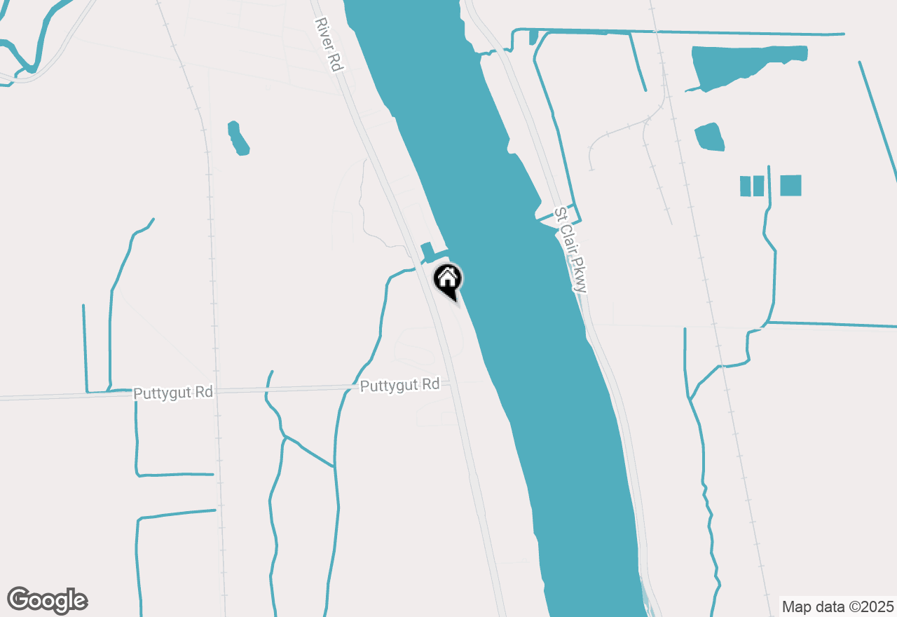 Map of 3898 Riverview Terrace S, East China, MI 48054