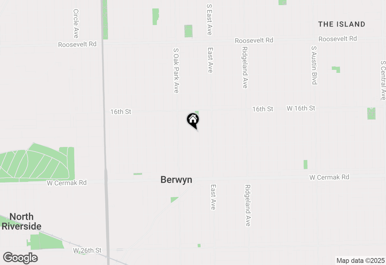 Map of 1814 Wesley Avenue #BSMT, Berwyn, IL 60402
