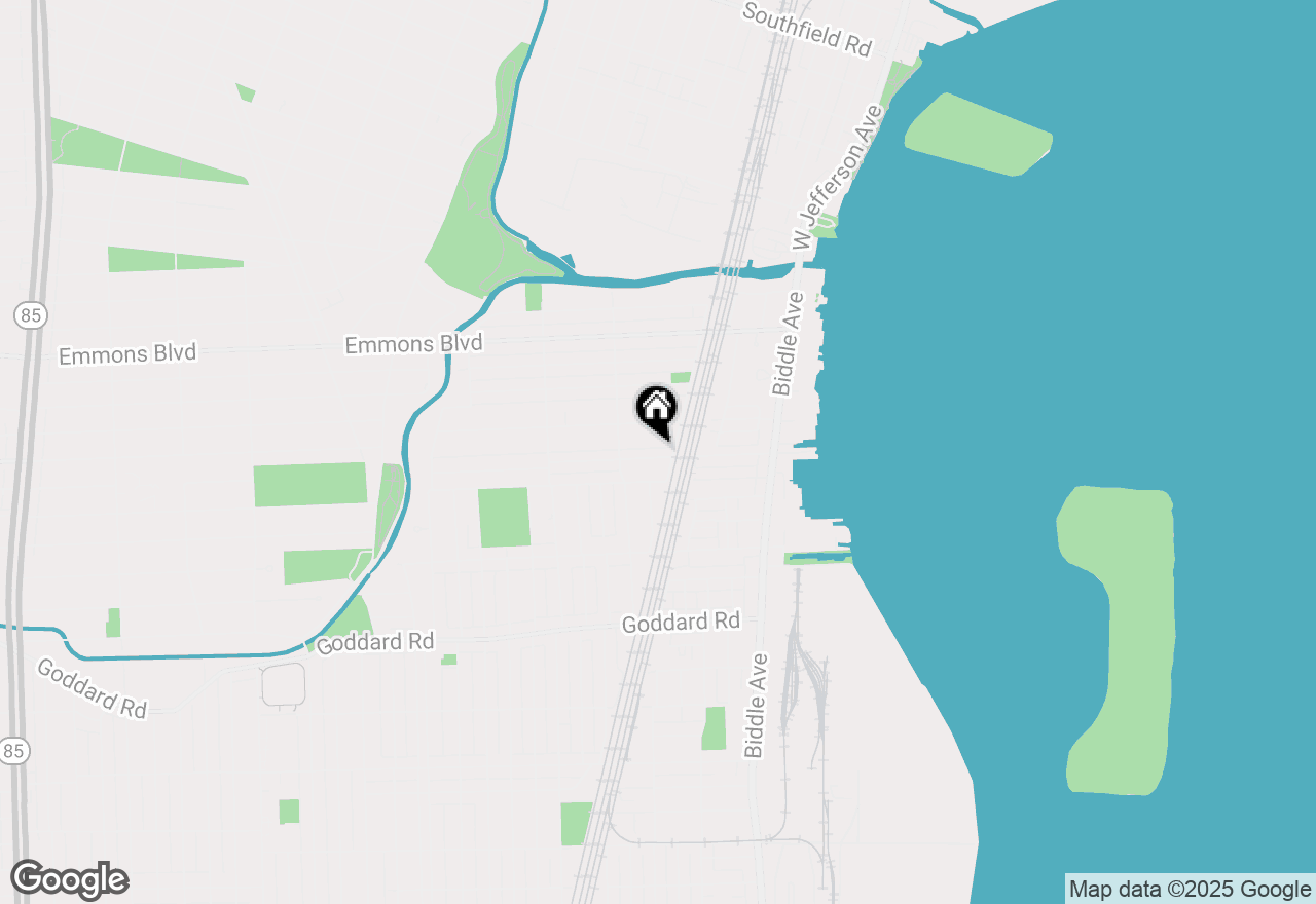 Map of 318 Clinton Street, Wyandotte, MI 48192