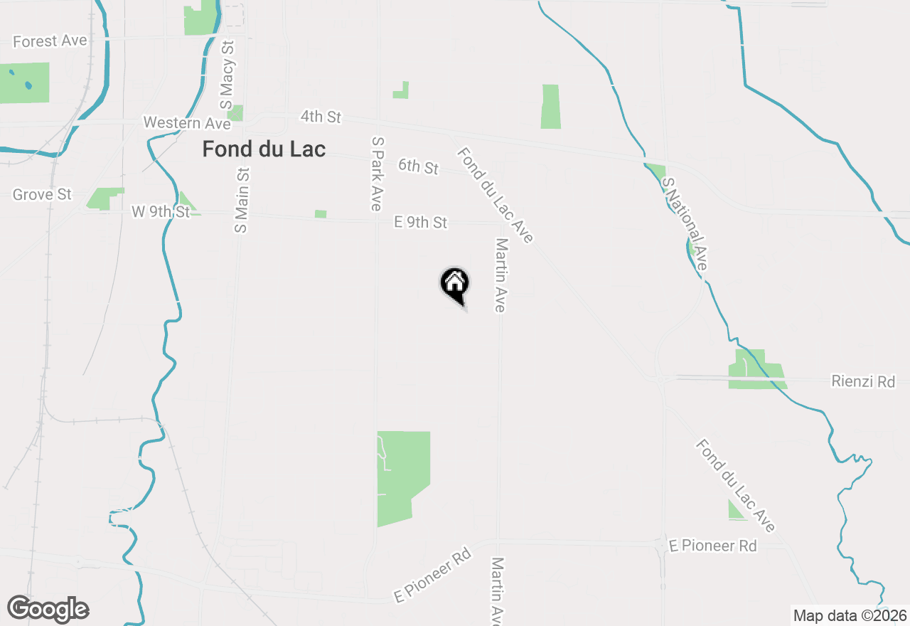 Map of 494 Bruce St, Fond Du Lac, WI 54935