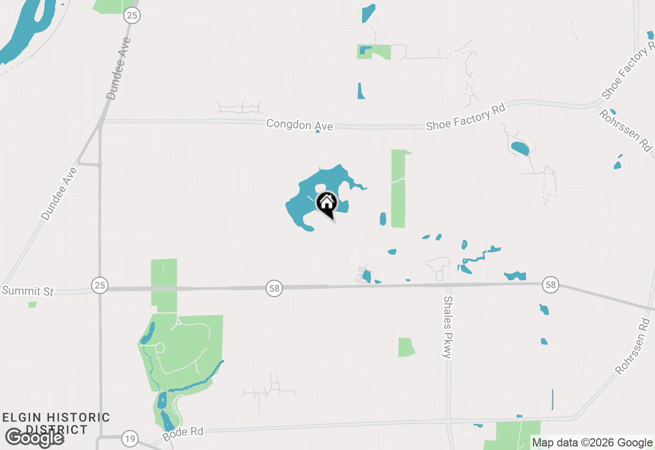 Map of 713 Bent Ridge Lane, Elgin, IL 60120
