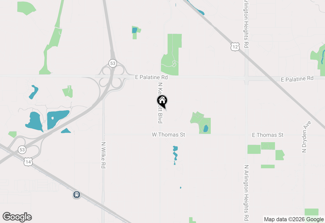 Map of 1535 N Kennicott Avenue, Arlington Heights, IL 60004