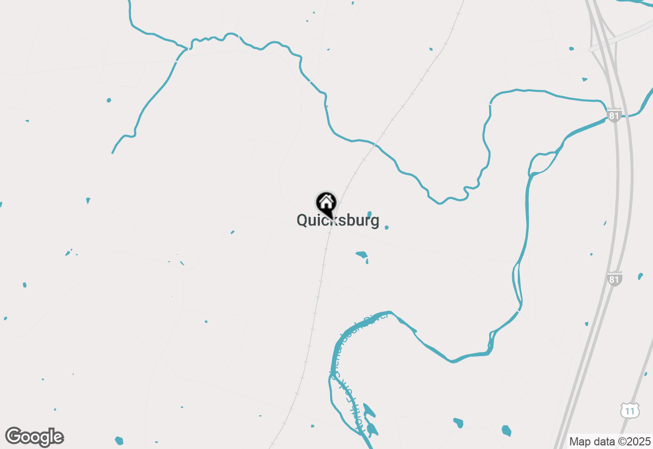 Map of 3516 Quicksburg Road, Quicksburg, VA 22847