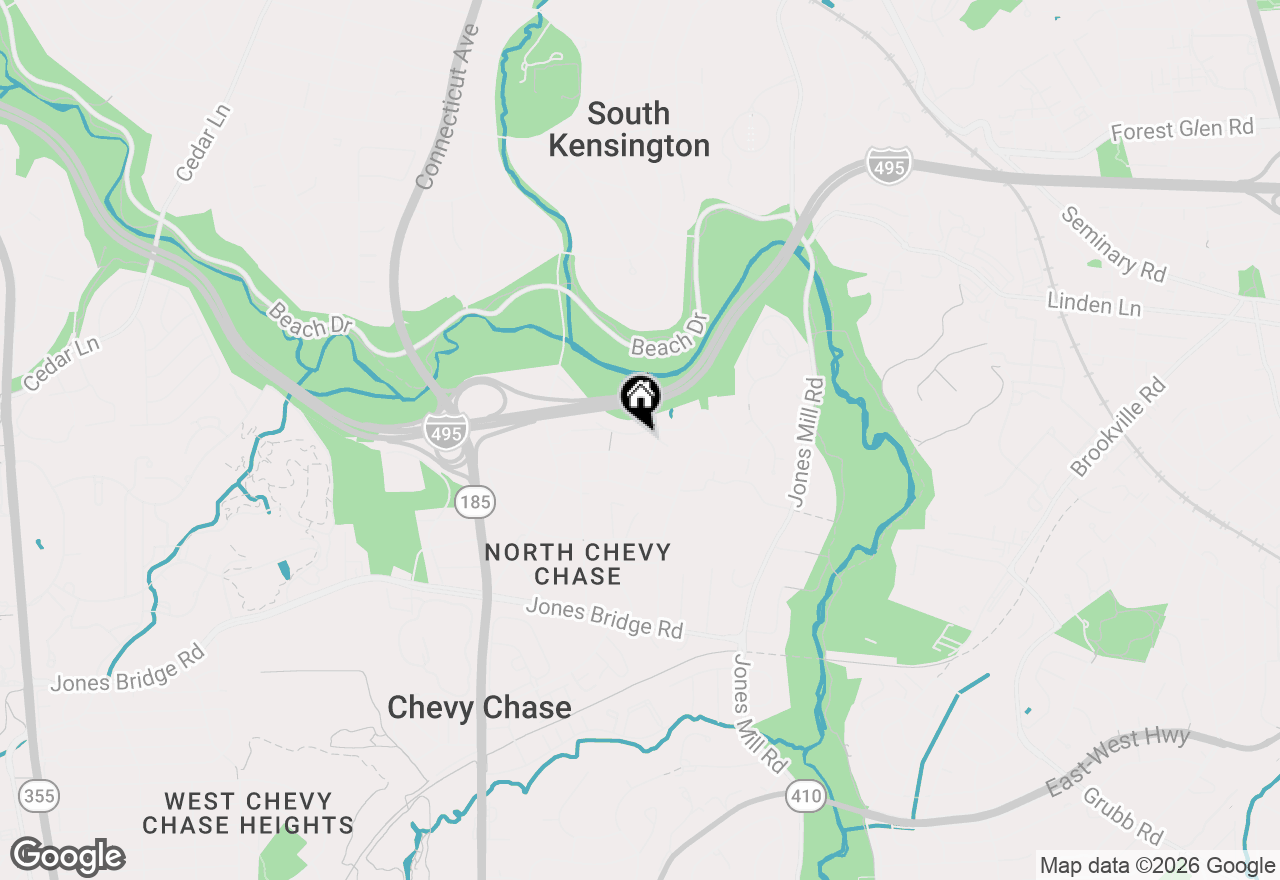 Map of 3504 Glenmoor Drive, Chevy Chase, MD 20815