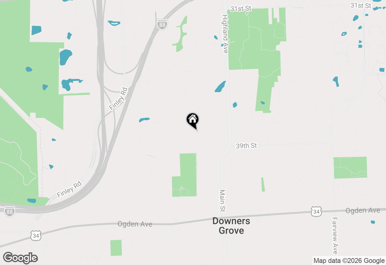 Map of 3820 Saratoga Avenue, Downers Grove, IL 60515