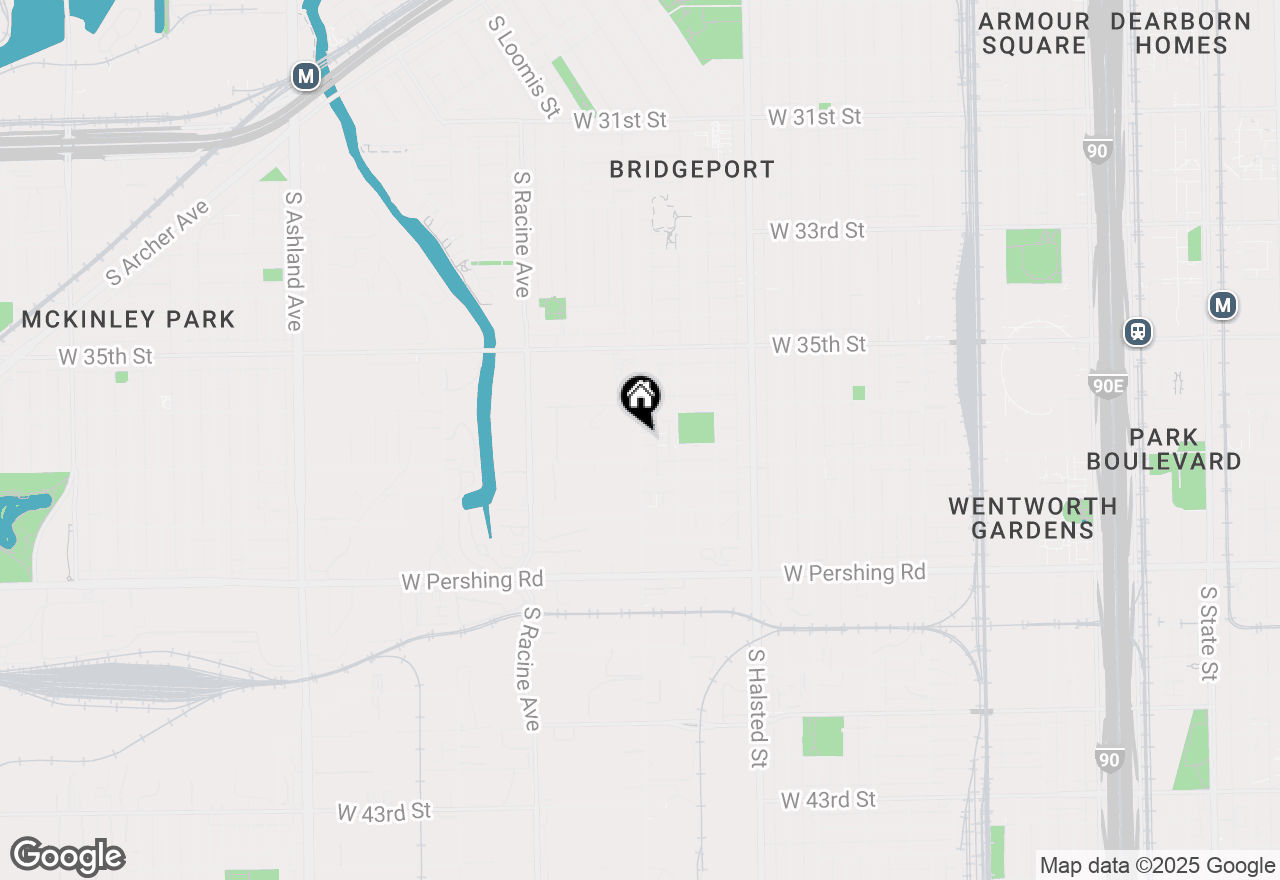 Map of 3625 S Morgan Street #C, Chicago, IL 60609