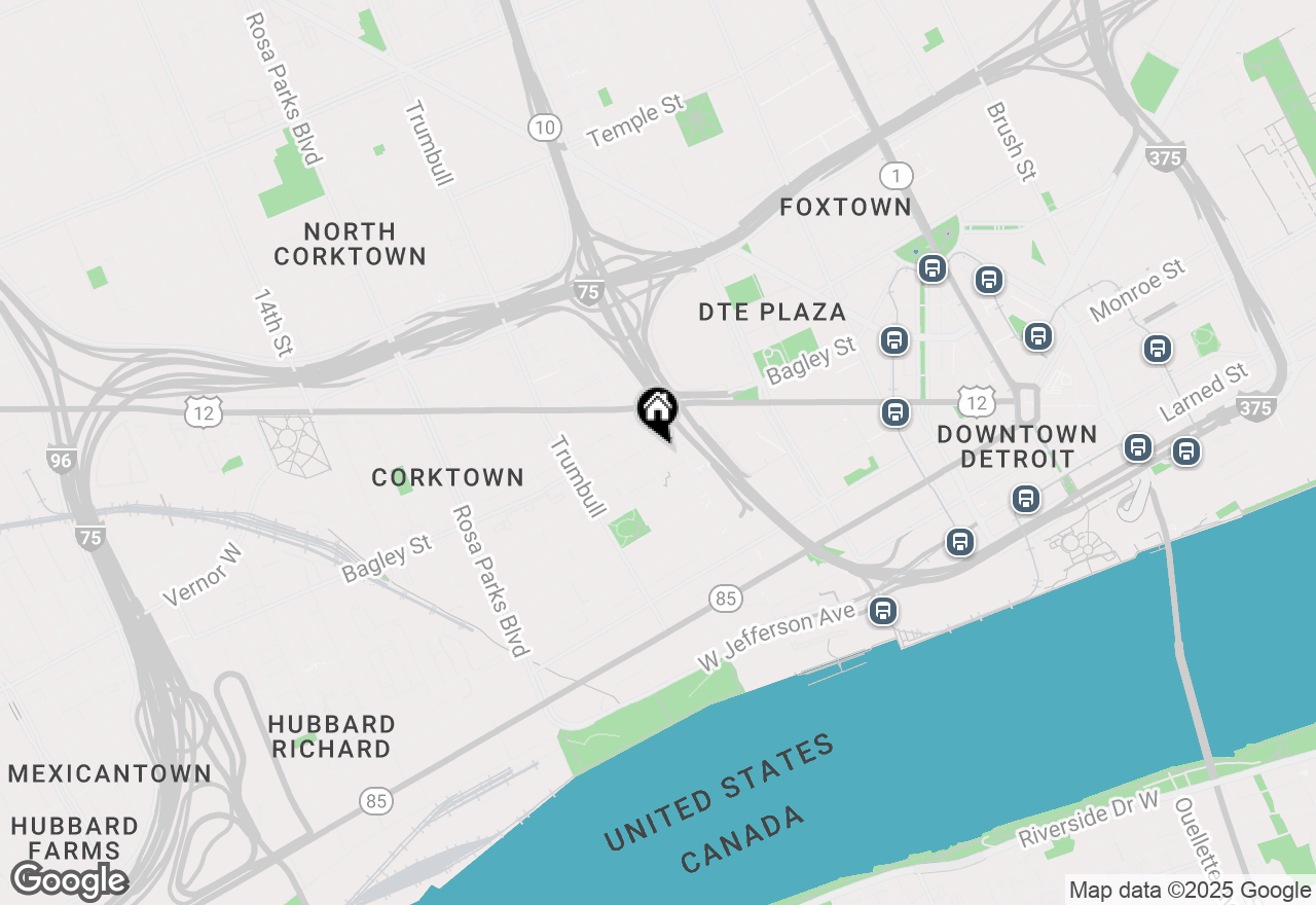 Map of 1242 Labrosse St, Detroit, MI 48226