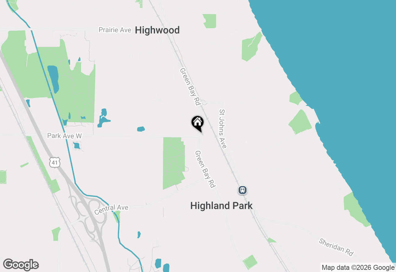 Map of 626 Homewood Avenue #405, Highland Park, IL 60035