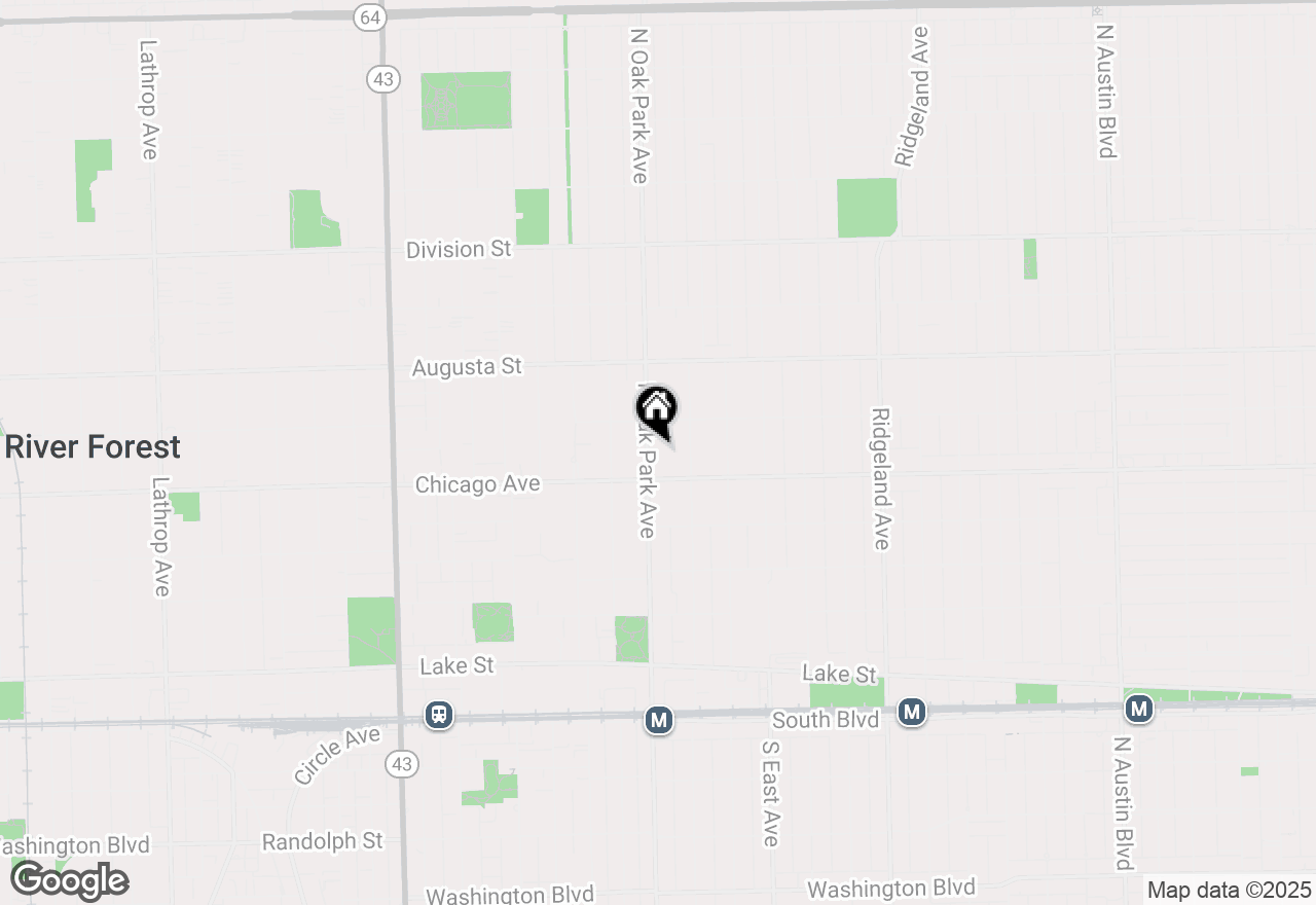 Map of 520 N Oak  Park Avenue, Oak Park, IL 60302