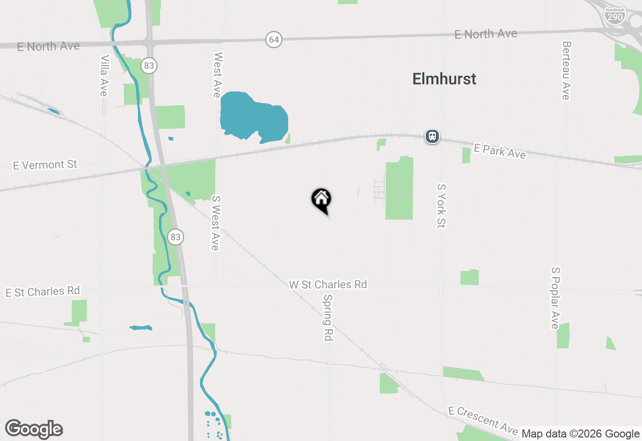 Map of 333 W Elm Park Avenue, Elmhurst, IL 60126