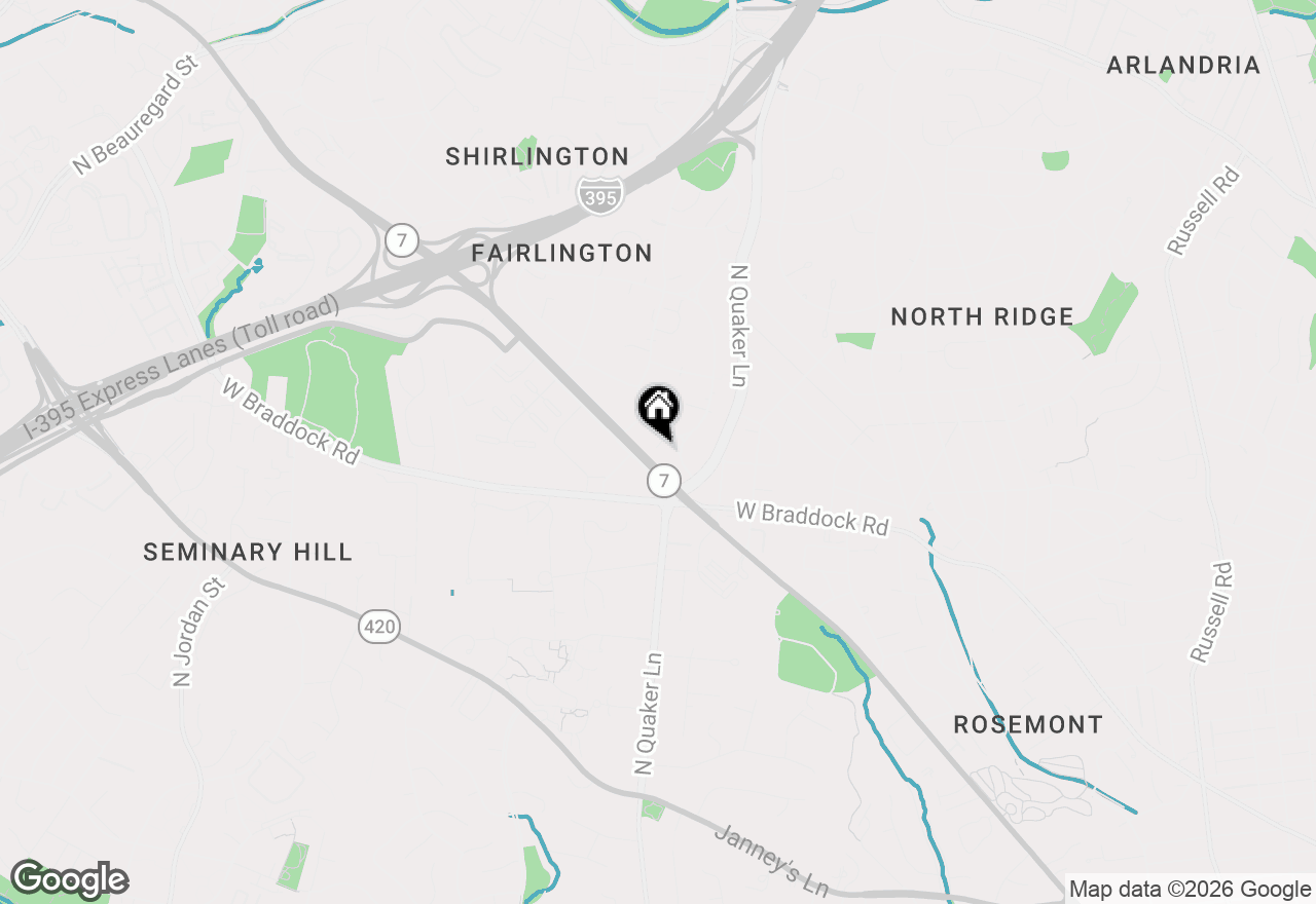 Map of 4160 36th Street S, Arlington, VA 22206