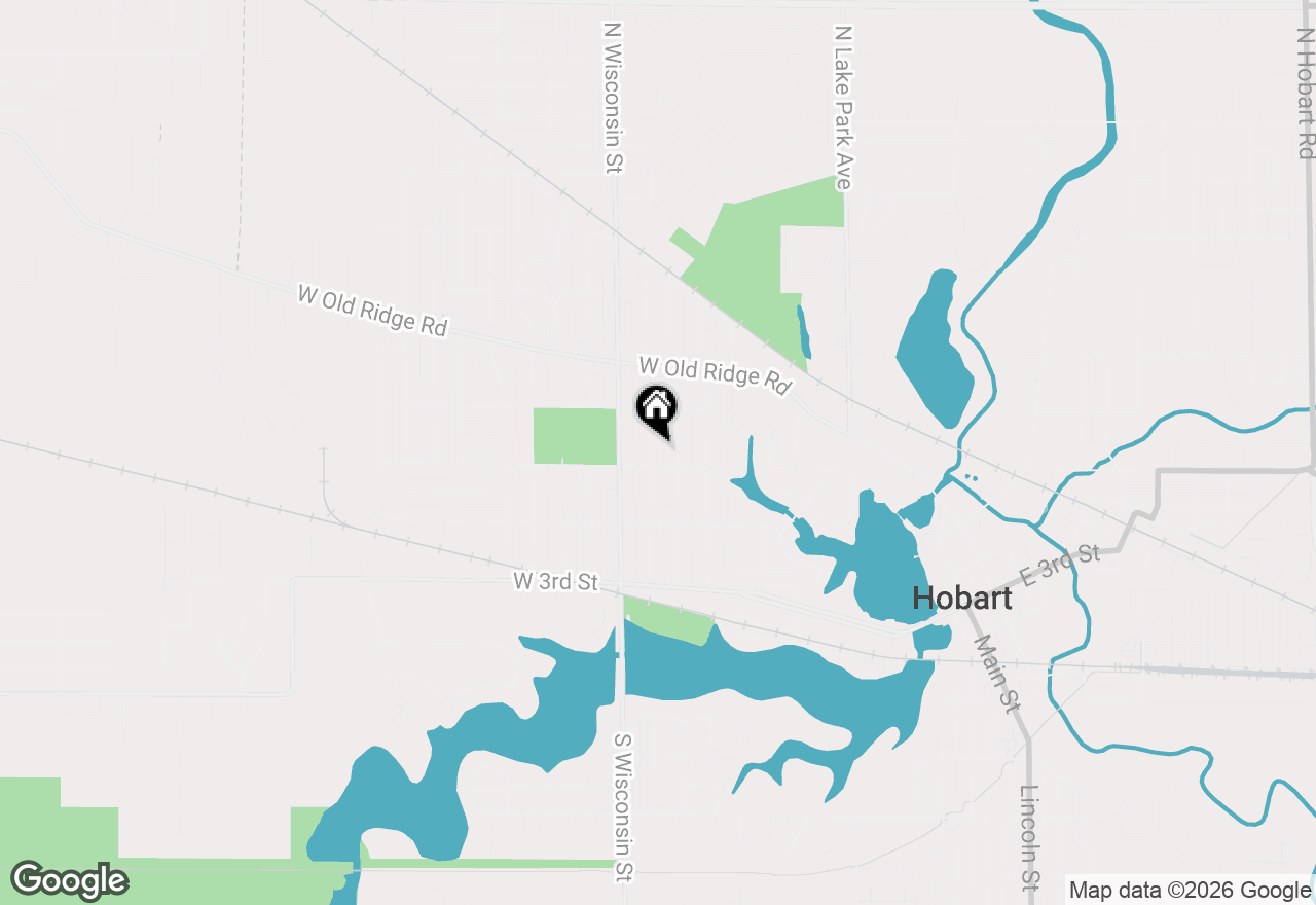 Map of 17 N Washington Street, Hobart, IN 46342