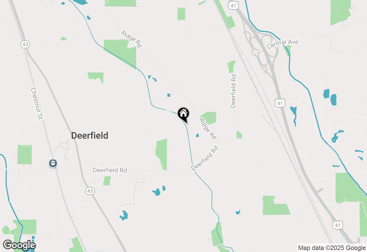 Map of 1075 Heather Road, Deerfield, IL 60015