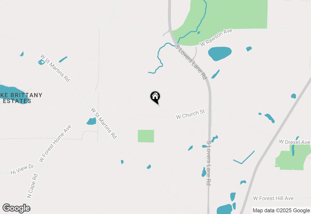 Map of 7645 S Mission Dr, Franklin, WI 53132