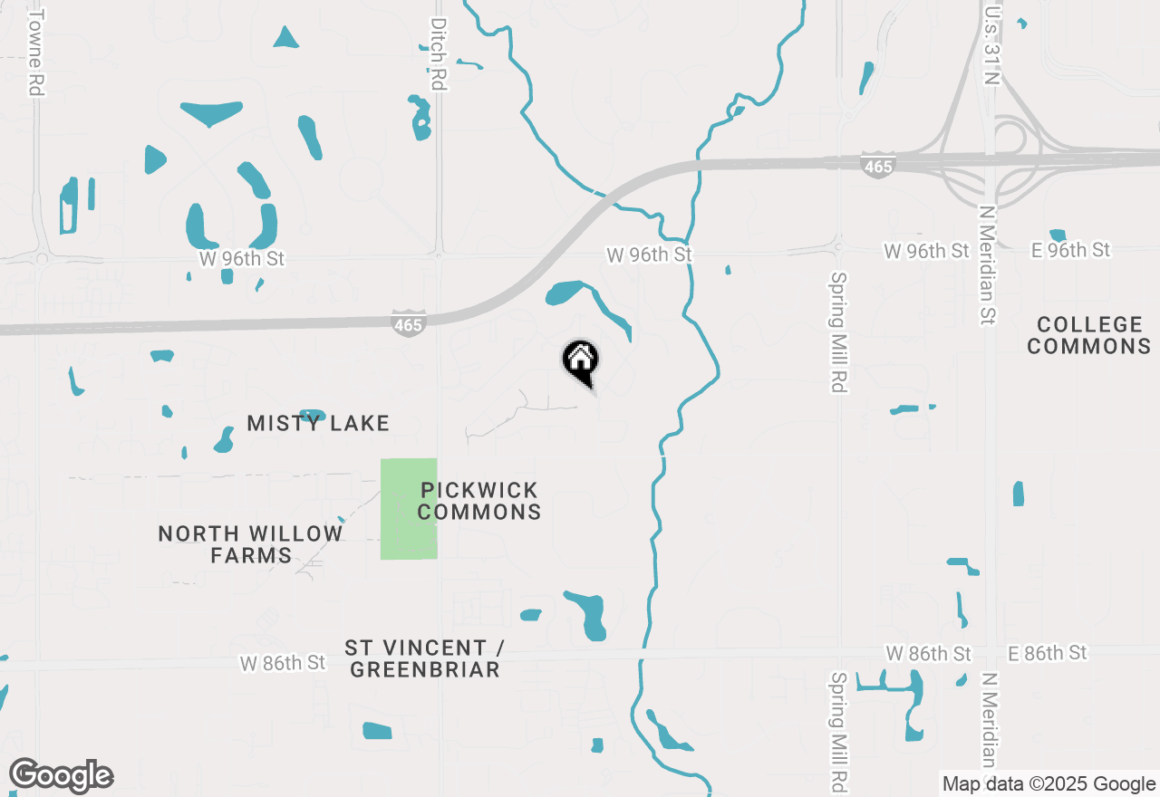 Map of 9205 Selkirk Court, Indianapolis, IN 46260