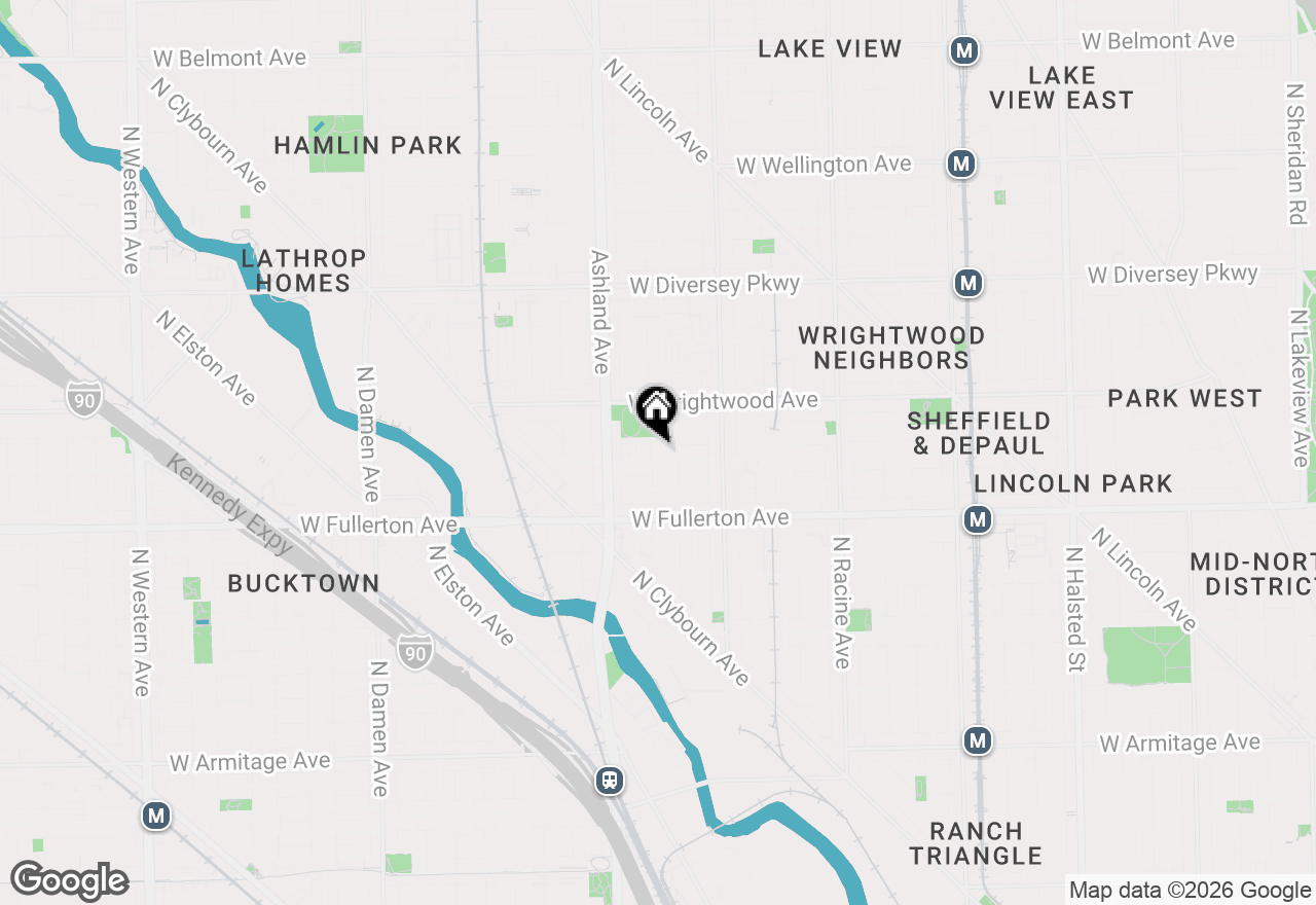 Map of 2506 N Greenview Avenue, Chicago, IL 60614