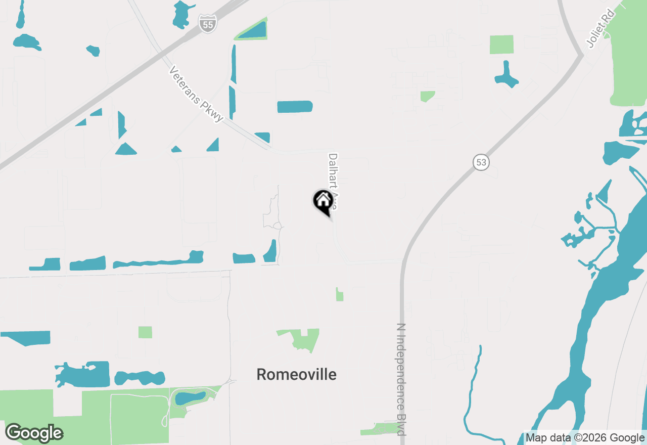 Map of 728 Farragut Avenue, Romeoville, IL 60446