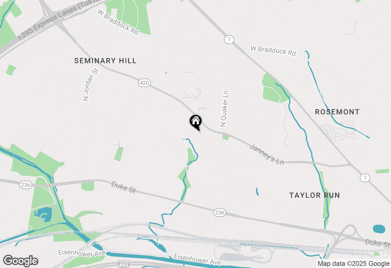 Map of 3713 Templeton Place, Alexandria, VA 22304
