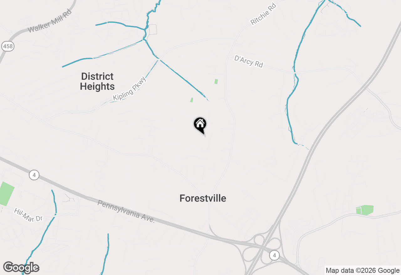 Map of 2703 Overdale Place, District Heights, MD 20747