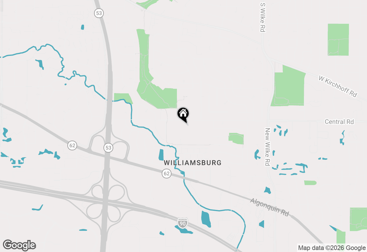 Map of 2515 Geranium Way #19-2, Rolling Meadows, IL 60008