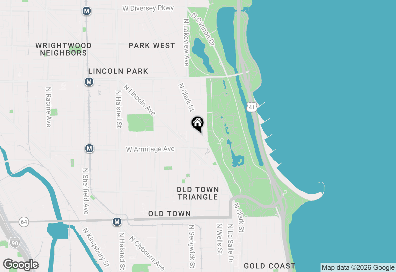 Map of 2035 N Orleans Street #M2, Chicago, IL 60614