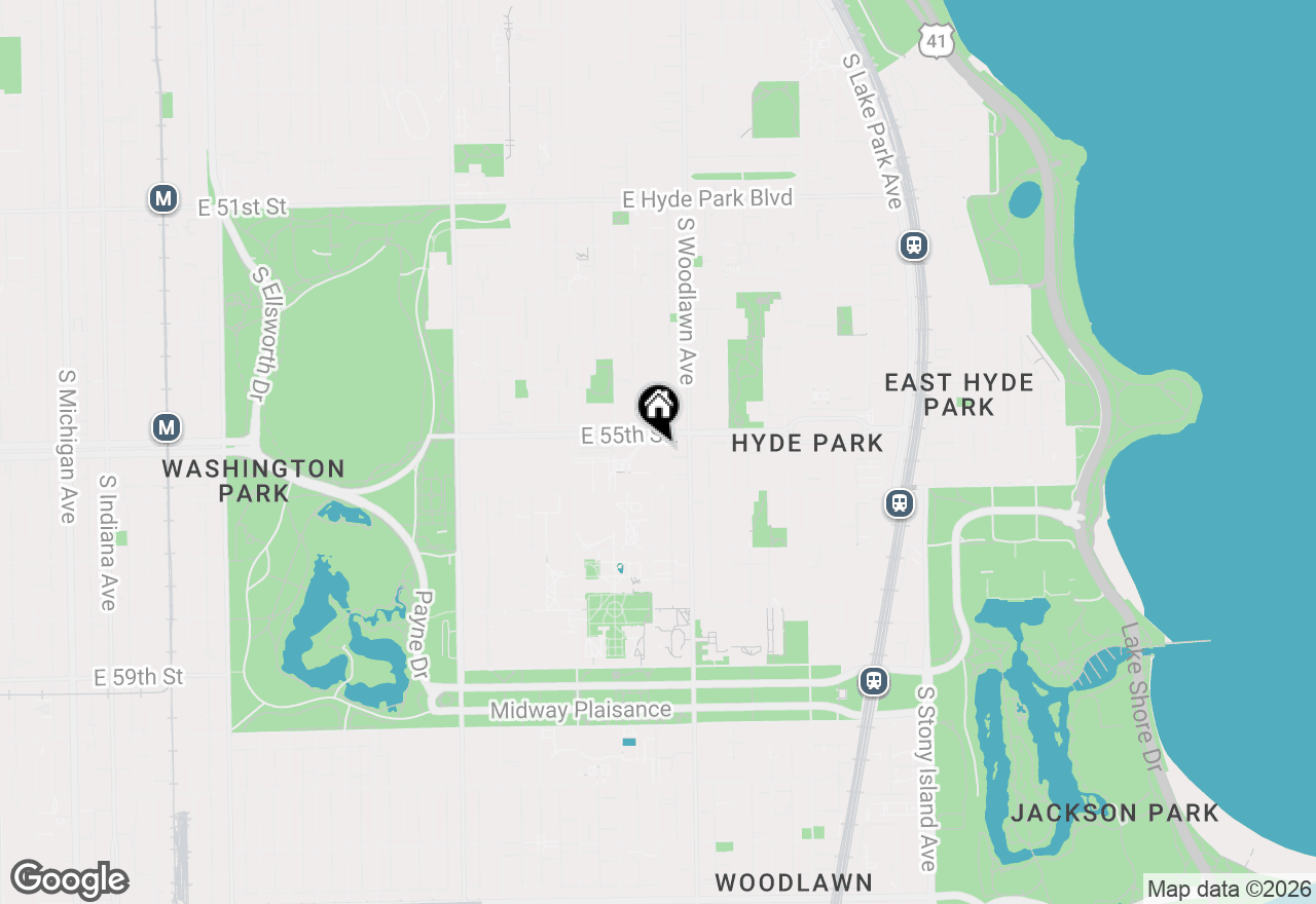 Map of 5517 S University Avenue #1, Chicago, IL 60637