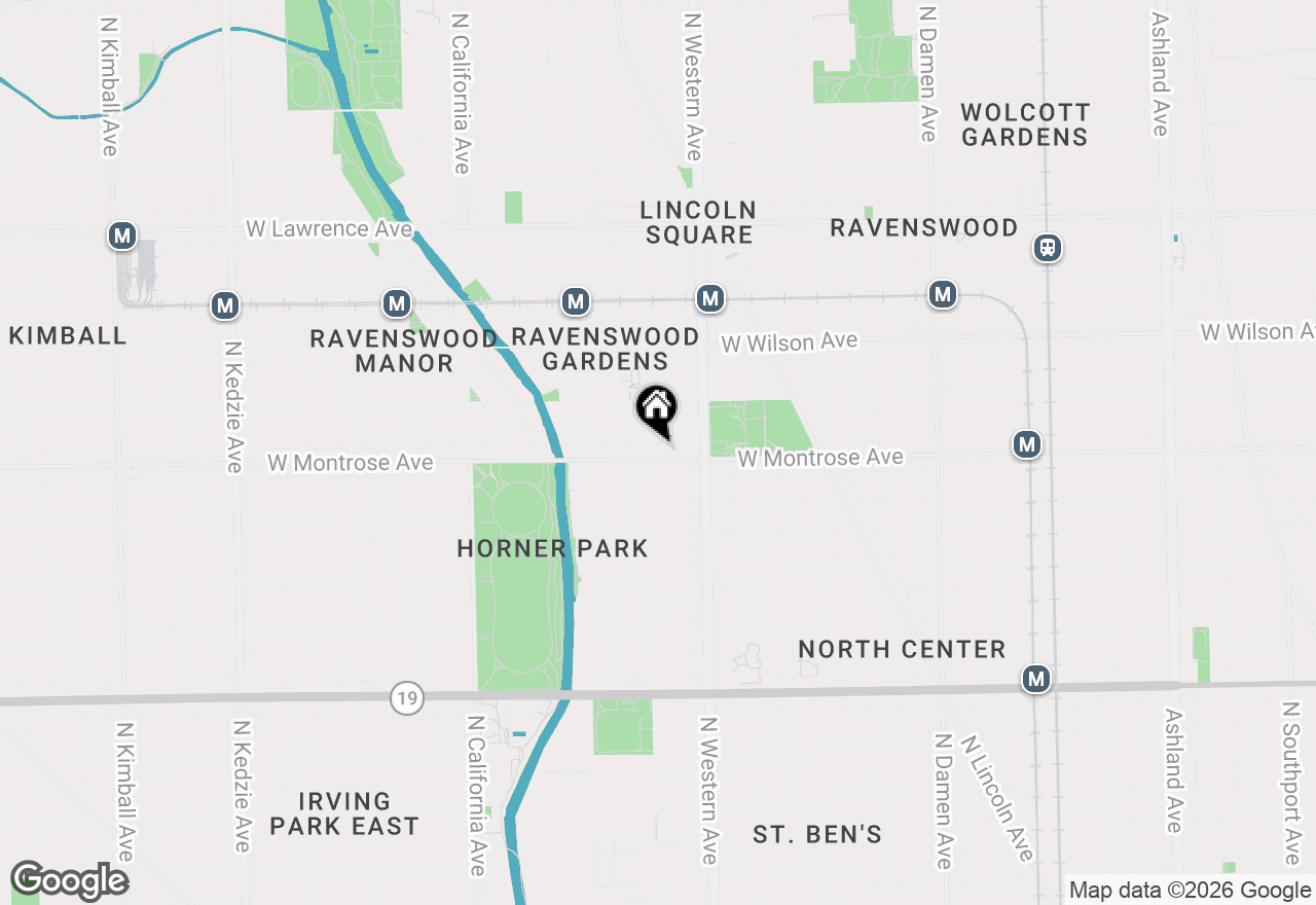 Map of 2450 W Montrose Avenue #3N, Chicago, IL 60618