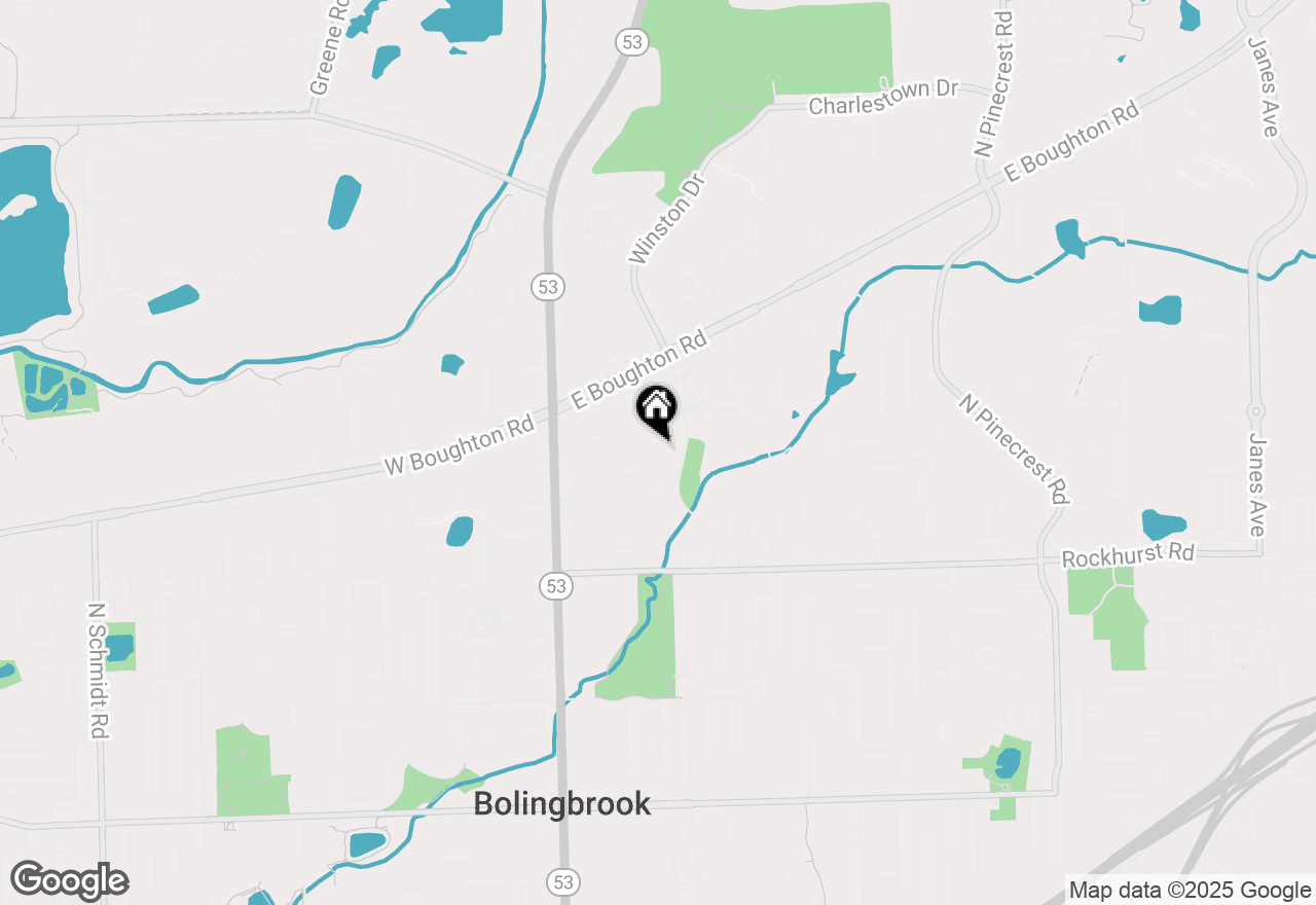 Map of 433 Bluebell Drive, Bolingbrook, IL 60440