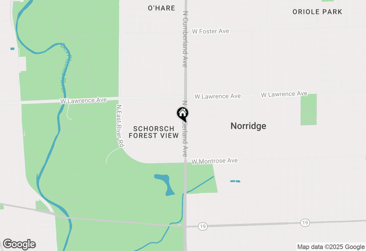 Map of 4600 N Cumberland Avenue #402, Chicago, IL 60656