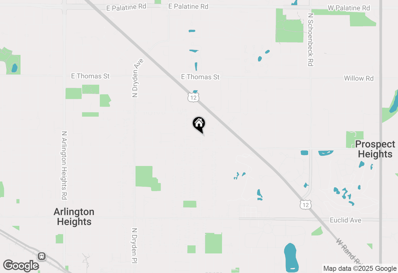 Map of 1130 N Stratford Road, Arlington Heights, IL 60004