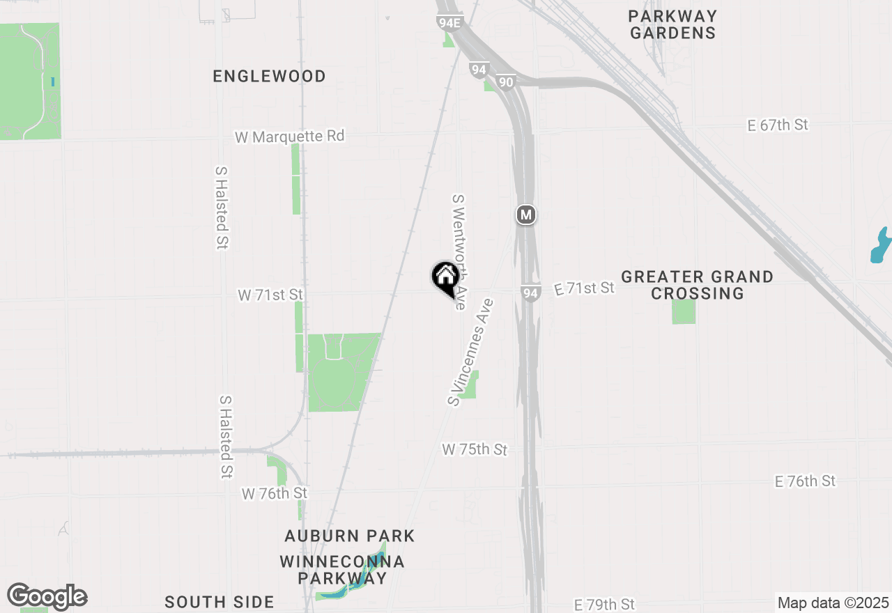 Map of 7121 S Yale Avenue, Chicago, IL 60621