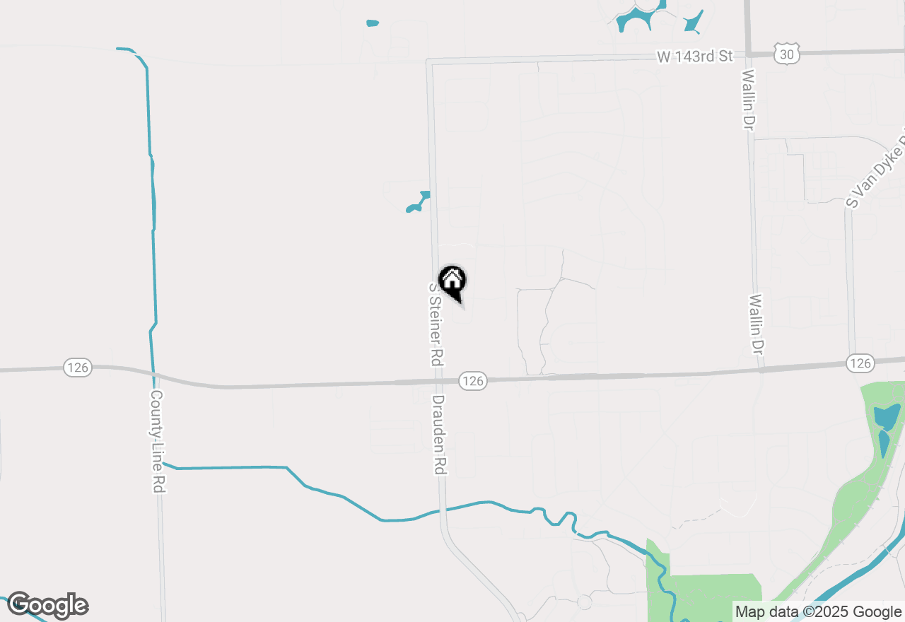 Map of 14825 S Greenbriar Drive, Plainfield, IL 60544