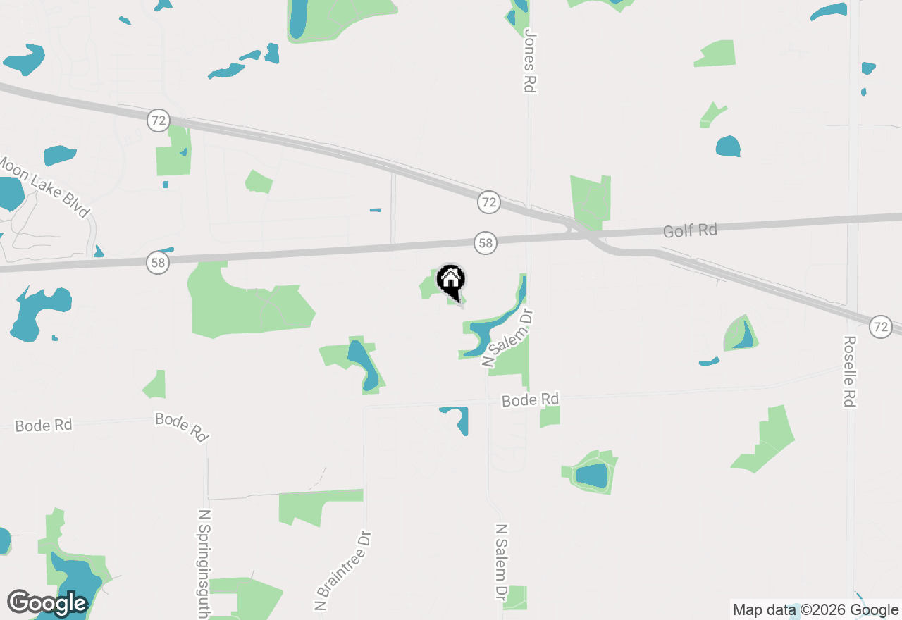 Map of 1022 Colony Lake Drive, Schaumburg, IL 60194