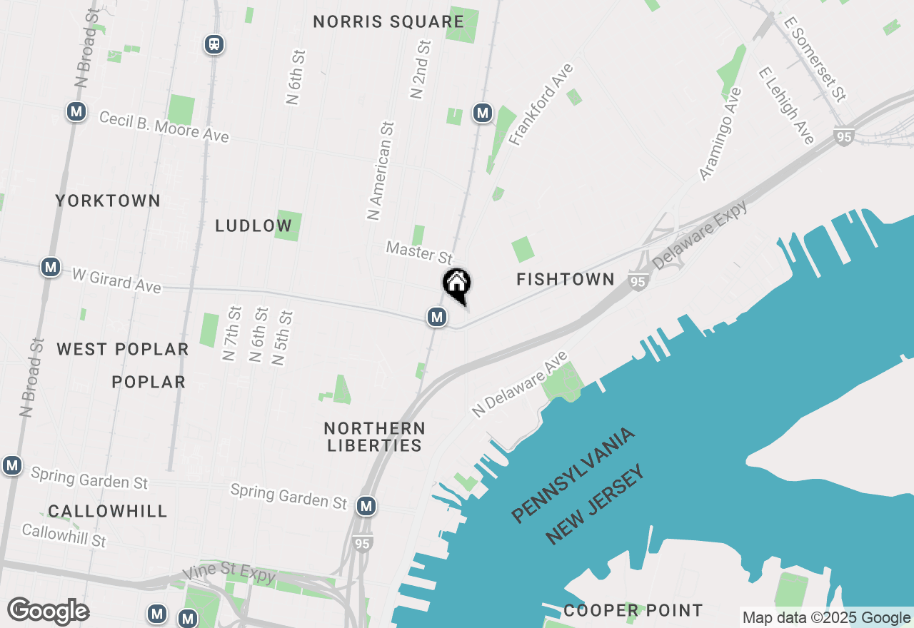 Map of 1223 Leopard Street #5, Philadelphia, PA 19125