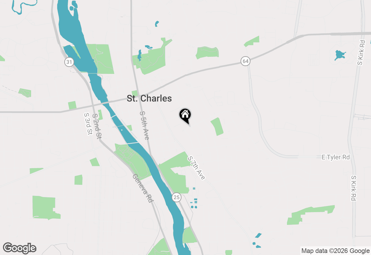 Map of 620 S 9th Avenue, St. Charles, IL 60174