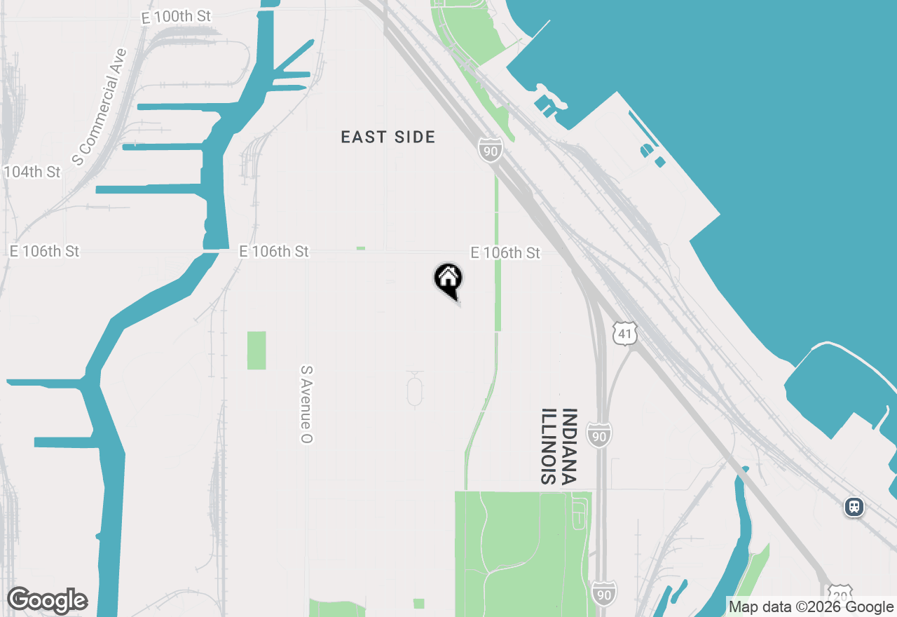 Map of 10723 S Avenue D, Chicago, IL 60617