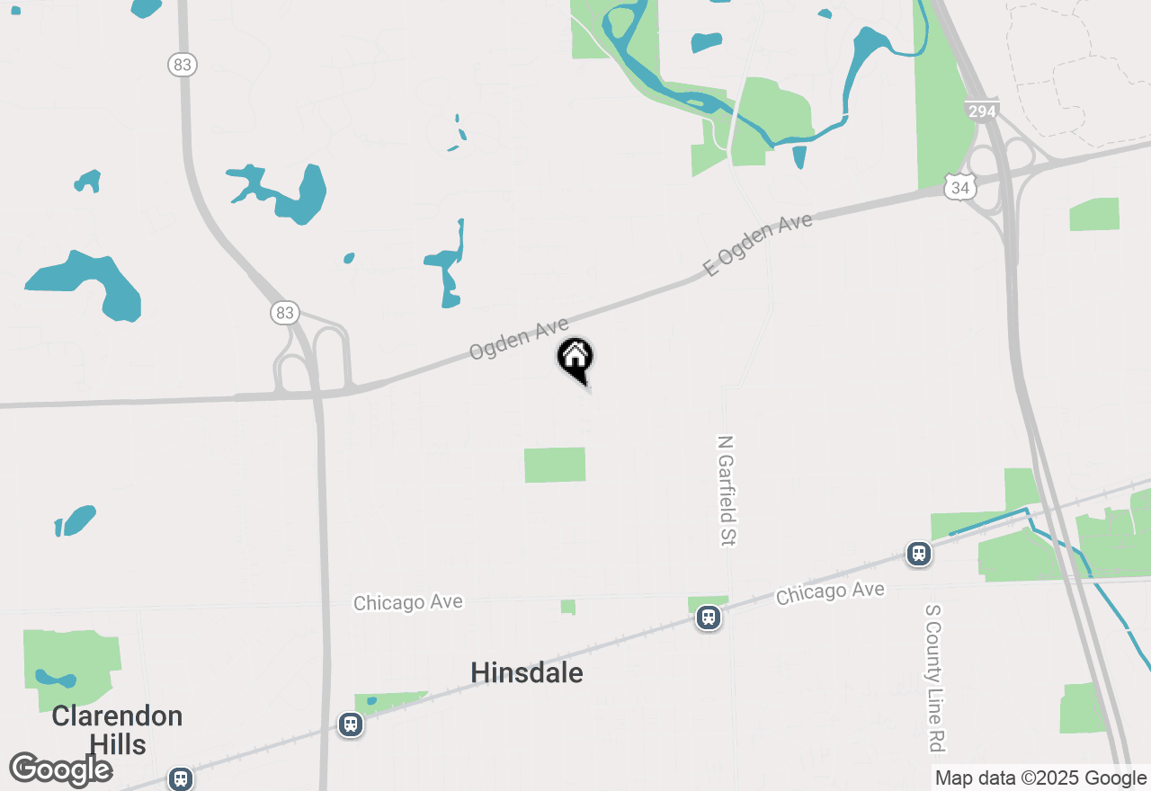 Map of 516 N Vine Street, Hinsdale, IL 60521